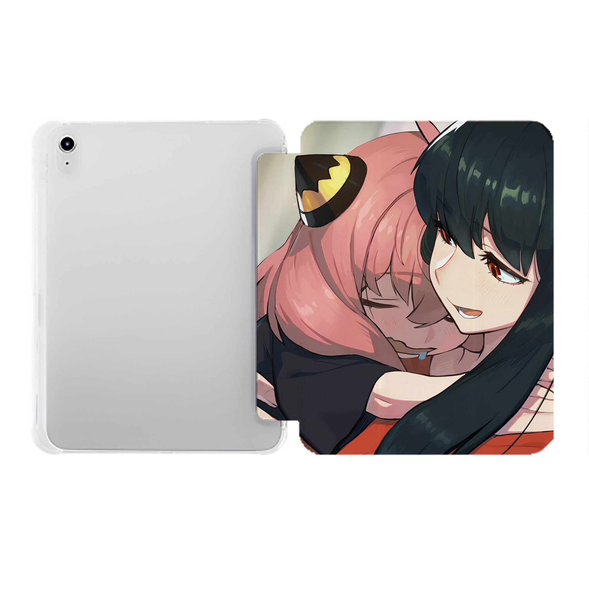 （画像用） SPY×FAMILY间谍家家酒 IPad ケース ペン収納付き 三つ折りスタンド PUレザー×シリコン 対応機種9.5/10.5/10.9インチ